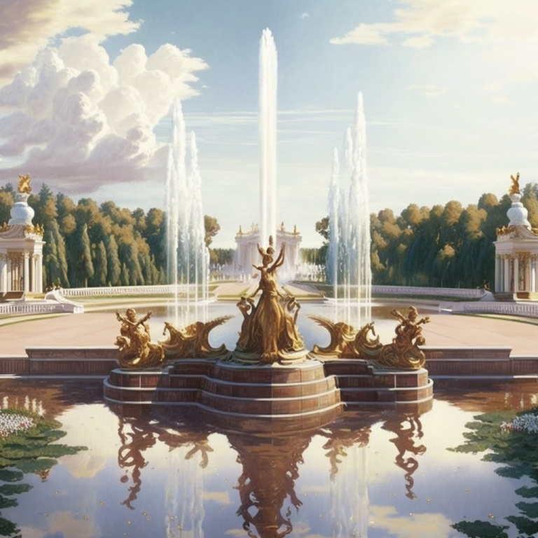 Грандиозный праздник открытия фонтанов в Петергофе 2024